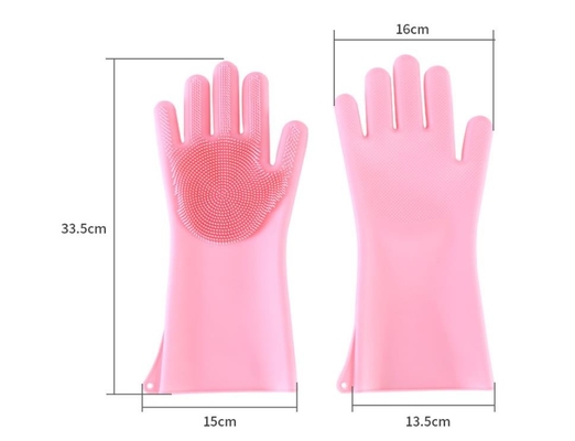 ทำความสะอาดถุงมือซิลิโคนซิลิโคนทำอาหาร Mitts กันน้ำสำหรับซักรีด