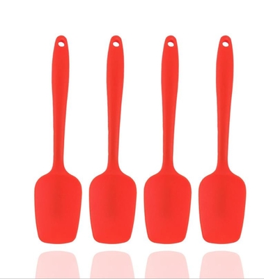 ไม้พายยางซิลิโคนขนาดเล็ก Slotted Set ทนทานสำหรับทำอาหาร