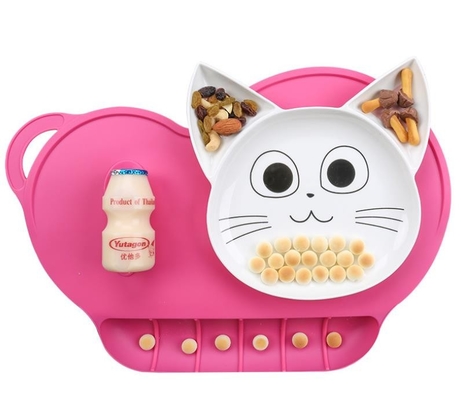 Kids Dinner Lunch Pad ซิลิโคนผลิตภัณฑ์สำหรับเด็กน้ำล้างนำมาใช้ใหม่