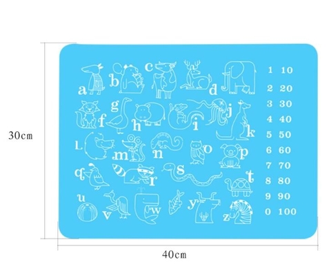 สัตว์พิมพ์ซิลิโคนสำหรับเด็กสินค้าเด็กซิลิโคน Placemat สำหรับเด็กวัยหัดเดิน