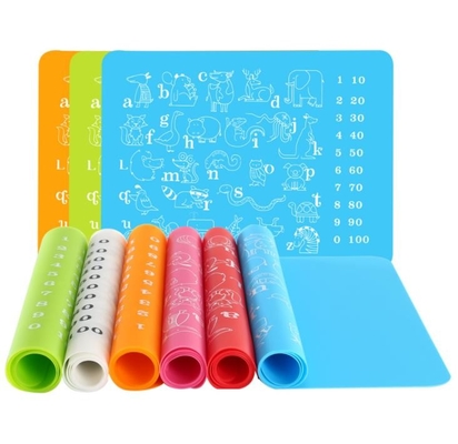 สัตว์พิมพ์ซิลิโคนสำหรับเด็กสินค้าเด็กซิลิโคน Placemat สำหรับเด็กวัยหัดเดิน