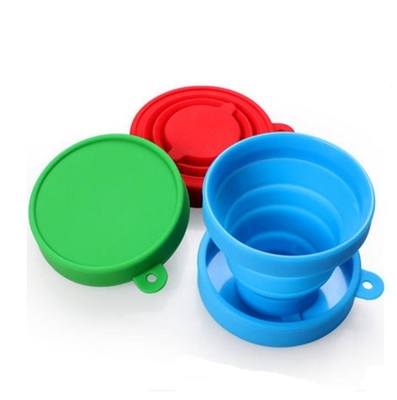 190ML สไตล์ BPA FREE Food Grade ซิลิโคนพับได้พับคัพ