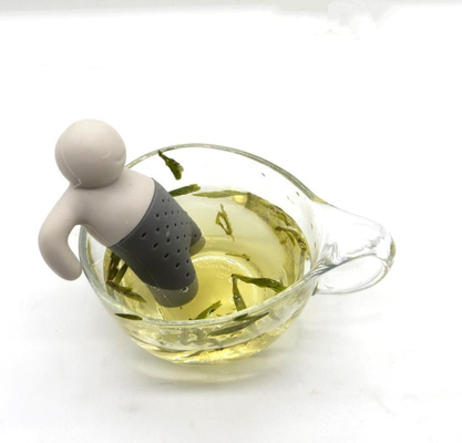 BPA ฟรี Mr Tea องค์การอาหารและยามาตรฐานซิลิโคนชา infuser คนพร้อมกล่องแพคเกจที่มีอยู่