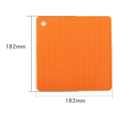 รังผึ้งขนาดเล็กเครื่องมือห้องครัวซิลิโคนชุบ 18.2 * 18.2 * 0.6cm สำหรับเด็ก