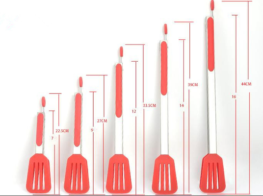 Slotted Turner เครื่องครัวซิลิโคนโลโก้ที่กำหนดเองพิมพ์ได้พายทอง