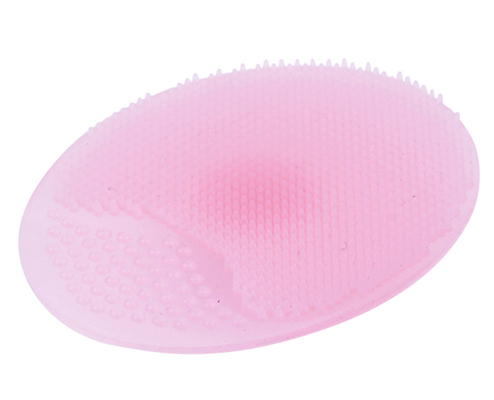 แปรงทำความสะอาดผิวหน้าสำหรับองค์การอาหารและยาซิลิโคน Super Soft Oval สำหรับใบหน้าและร่างกาย