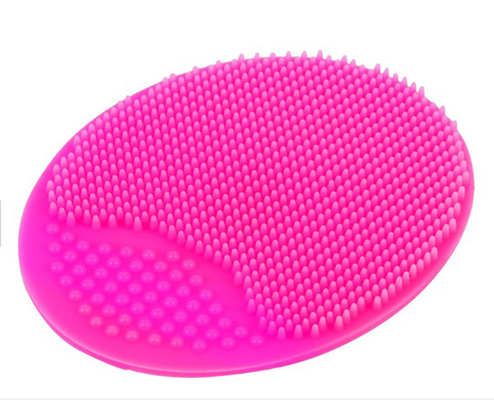 แปรงทำความสะอาดผิวหน้าสำหรับองค์การอาหารและยาซิลิโคน Super Soft Oval สำหรับใบหน้าและร่างกาย