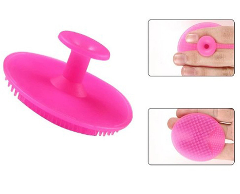 แปรงทำความสะอาดผิวหน้าสำหรับองค์การอาหารและยาซิลิโคน Super Soft Oval สำหรับใบหน้าและร่างกาย