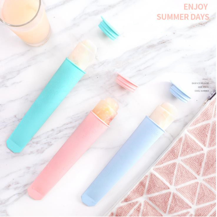 นอร์ดิกสี DIY ไอศกรีมซิลิโคนไอติมแม่พิมพ์เกรดอาหารเชิงพาณิชย์พร้อมฝาปิด